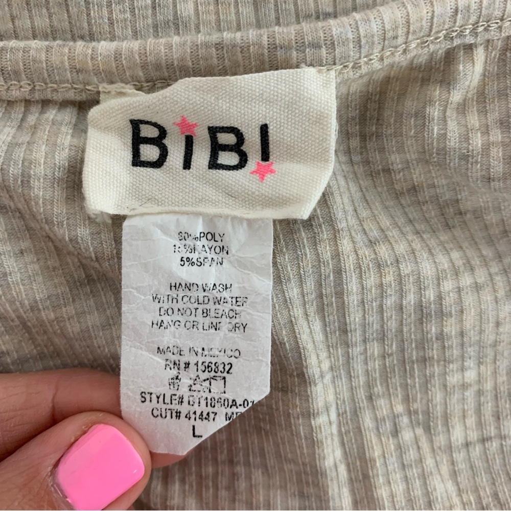 BiBi Ribbed Tank Top Large - Picture 3 of 3